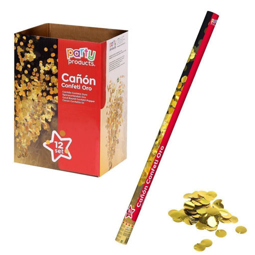 Picture of GOLD CONFETTI CANNON 80CM